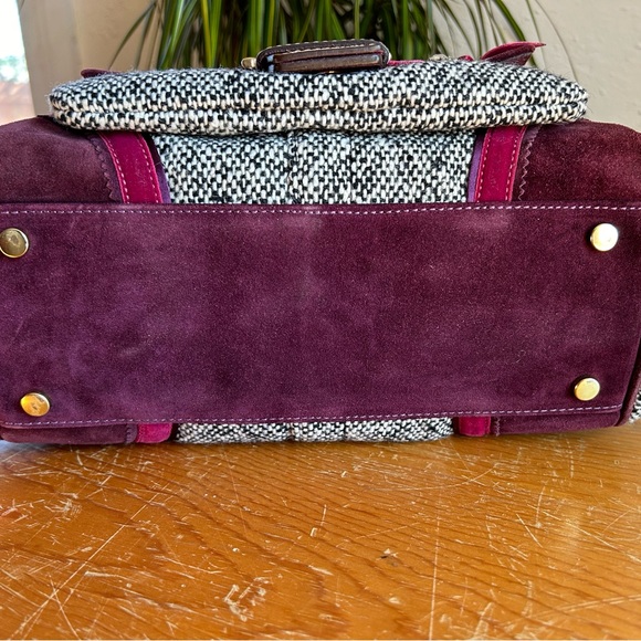 Coach Tweed Satchel with Ribbon and Rhinestone - Picture 5 of 7